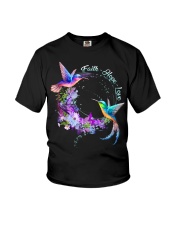 Faith Hope Love Bird Flower T-Shirt Hoodie Youth T-Shirt tile