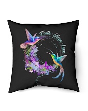 Faith Hope Love Bird Flower T-Shirt Hoodie Indoor Pillow tile