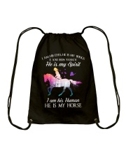 He Is My Horse Drawstring Bag thumbnail