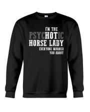 I'm Psychotic Horse Lady Crewneck Sweatshirt thumbnail