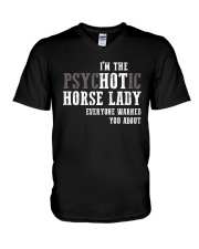 I'm Psychotic Horse Lady V-Neck T-Shirt thumbnail