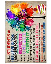 DEAR STUDENT 11x17 Poster front