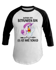 Wenn ich betrunken bin Baseball Tee thumbnail