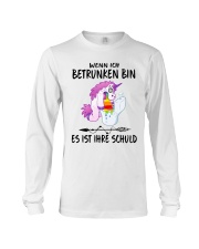 Wenn ich betrunken bin Long Sleeve Tee thumbnail