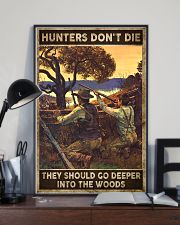 Hunters don't die They go deeper into the woods 24x36 Poster lifestyle-poster-2
