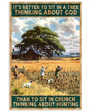I SIT IN CHURCH THINKING ABOUT HUNTING 24x36 Poster front