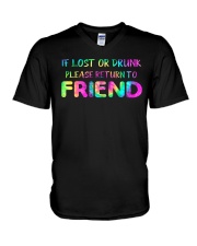 IF LOST OR DRUNK V-Neck T-Shirt thumbnail