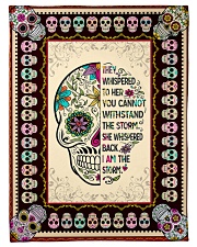 I AM THE STORM GIRL- SKULL BLANKET Small Fleece Blanket - 30" x 40" thumbnail
