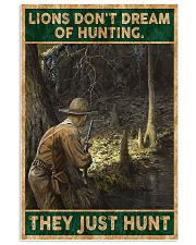 LIONS DON'T DREAM OF HUNTING THEY HUNT 24x36 Poster front