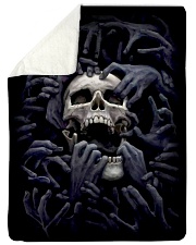 DARK SKULL BLANKET Large Sherpa Fleece Blanket - 60" x 80" front