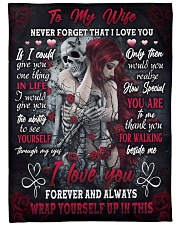 I LOVE YOU FOREVER AND ALWAYS- SKULL BLANKET Large Fleece Blanket - 60" x 80" thumbnail