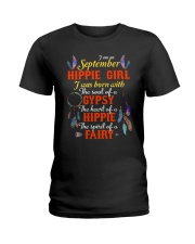 SEPTEMBER HIPPIE GIRL Ladies T-Shirt thumbnail