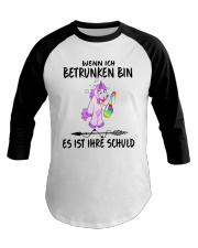 Wenn ich betrunken bin Baseball Tee thumbnail