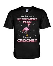 I Plan On Crochet V-Neck T-Shirt thumbnail