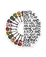 Hippie Knock To My Soul Sticker - Single (Vertical) front