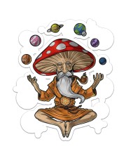 Yoga Mushroom Sticker - Single (Vertical) front