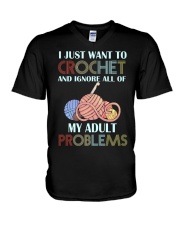 I Just Want To Crochet V-Neck T-Shirt thumbnail