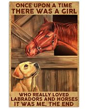 Girl Loved Horses And Labradors 11x17 Poster front