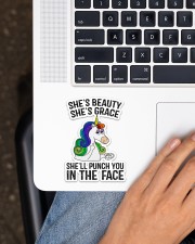 Unicorn She's Beauty Sticker - Single (Vertical) aos-sticker-single-vertical-lifestyle-front-11
