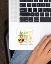 Teacher Hello Suntan Sticker - Single (Vertical) aos-sticker-single-vertical-lifestyle-front-11