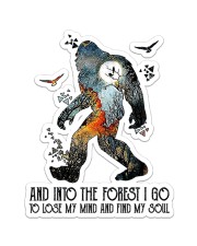 Bigfoot Into The Forest I Go NTV Sticker - Single (Vertical) front