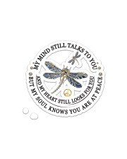 Dragonfly My Mind Still Talks To You Sticker - Single (Horizontal) front