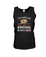 Knitting Is My Job Unisex Tank thumbnail