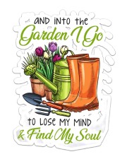 Into The Gardening I Go Sticker - Single (Vertical) front
