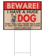 I Have A Huge Yorkie 24x18 Yard Sign front