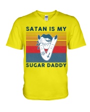 Satan Is My Sugar Daddy V-Neck T-Shirt tile