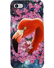 Flamingo And Flower PC Phone Case i-phone-7-case