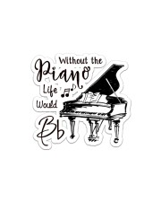 Without Piano Life Would Bb Sticker - Single (Horizontal) front