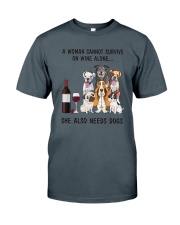 Dogs And Wine Classic T-Shirt tile