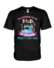 I'm Working On My PhD V-Neck T-Shirt thumbnail