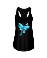Blue Light Dragonfly Ladies Flowy Tank thumbnail