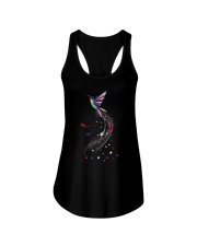 Hummingbird Us Flag Ladies Flowy Tank thumbnail
