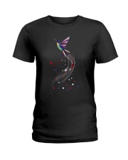 Hummingbird Us Flag Ladies T-Shirt thumbnail