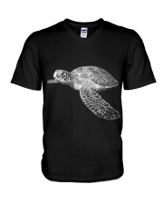 Bling Turtle V-Neck T-Shirt thumbnail