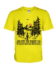 Horse Find My Soul V-Neck T-Shirt tile