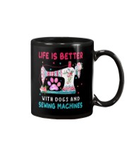 Life Is Better With Dogs And Sew Machines Mug thumbnail