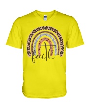 Jesus Faith V-Neck T-Shirt tile