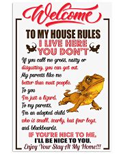 Welcome To My House Rules 11x17 Poster front