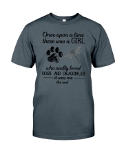 A Girl Loves Dragonflies And Dogs Classic T-Shirt tile