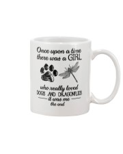 A Girl Loves Dragonflies And Dogs Mug thumbnail
