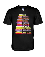 And Into The Fabric Store V-Neck T-Shirt thumbnail