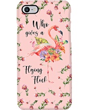Flamingo Who Gives A Flying Flock Phone Case i-phone-8-case
