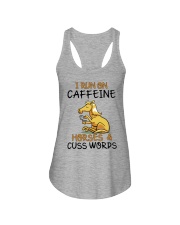 I Run On Caffein And Horses Ladies Flowy Tank thumbnail