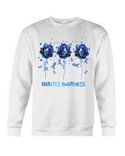 Diabetes Rose Diabetes Awareness Crewneck Sweatshirt tile