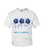 Diabetes Rose Diabetes Awareness Youth T-Shirt tile