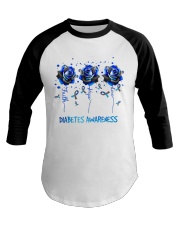 Diabetes Rose Diabetes Awareness Baseball Tee tile